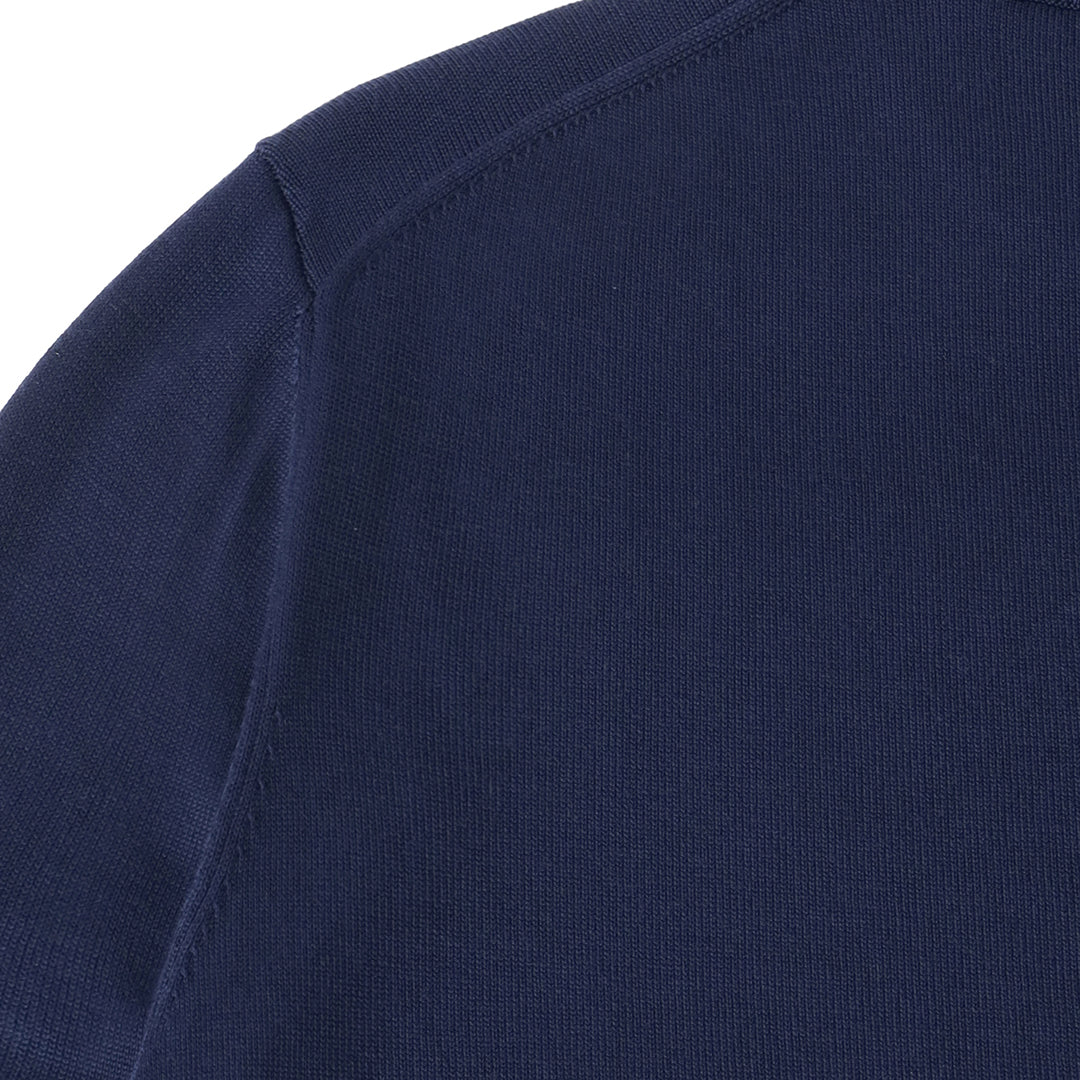 TECHWOOL🄬 Mock Neck Knit Color: Deep Blue