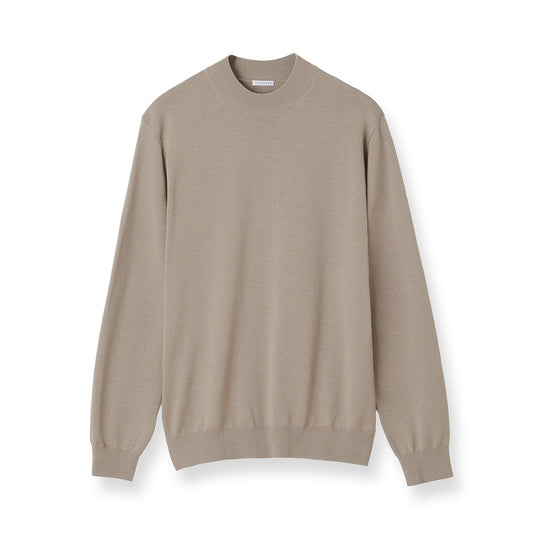 TECHWOOL🄬 Mock Neck Knit Color: Greige