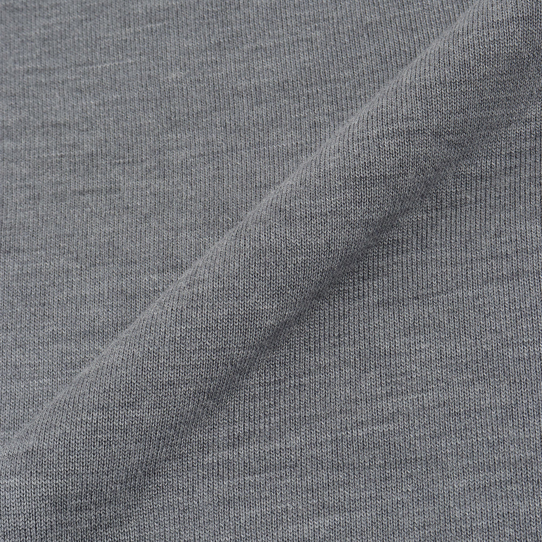 TECHWOOL🄬 Mock Neck Knit Color: Medium Gray