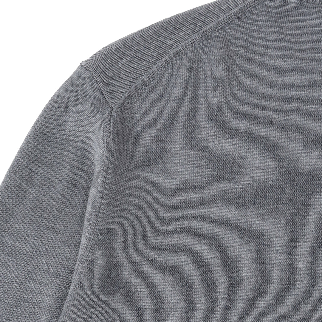 TECHWOOL🄬 Mock Neck Knit Color: Medium Gray