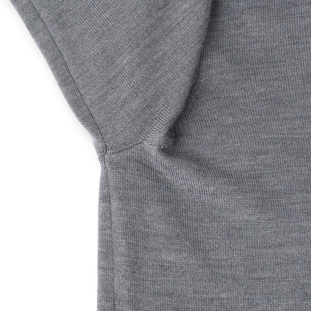 TECHWOOL🄬 Mock Neck Knit Color: Medium Gray