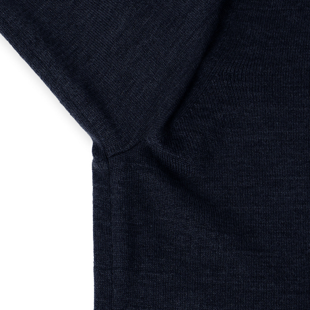 TECHWOOL🄬 Mock Neck Knit Color: Navy
