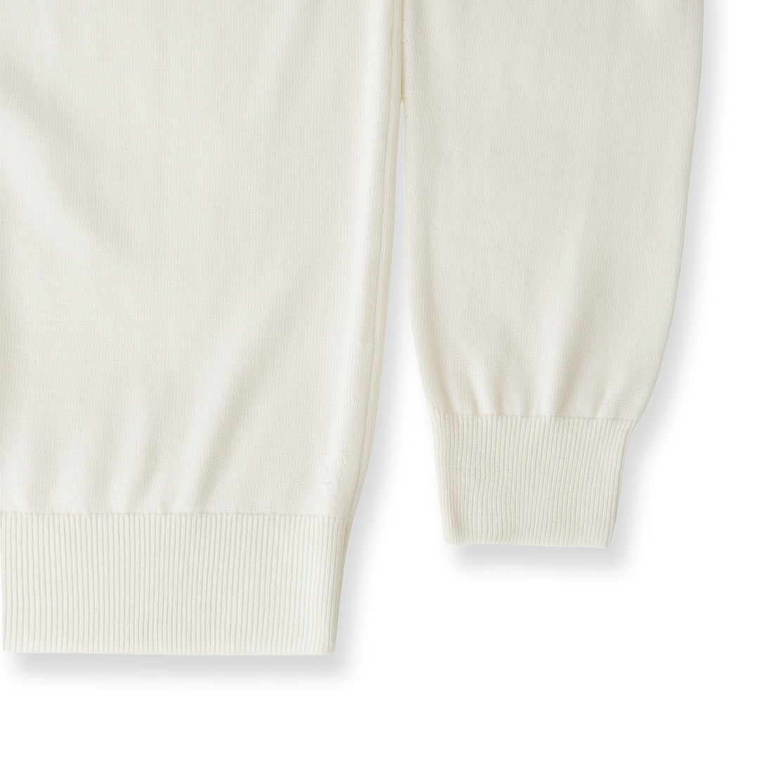 TECHWOOL🄬 Mock Neck Knit Color: Off White