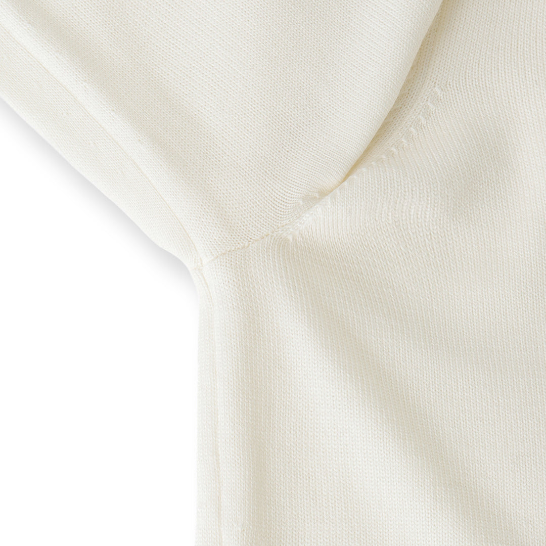 TECHWOOL🄬 Mock Neck Knit Color: Off White