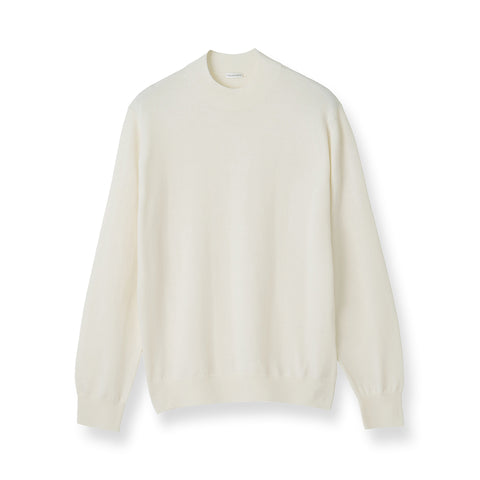 TECHWOOL🄬 Mock Neck Knit Color: Off White