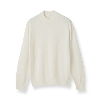 TECHWOOL🄬 Mock Neck Knit Color: Off White
