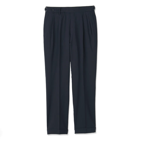 Tropical Two Pleats Trousers Color: Navy