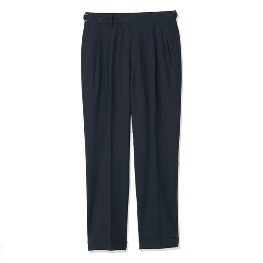 Tropical Two Pleats Trousers Color: Navy