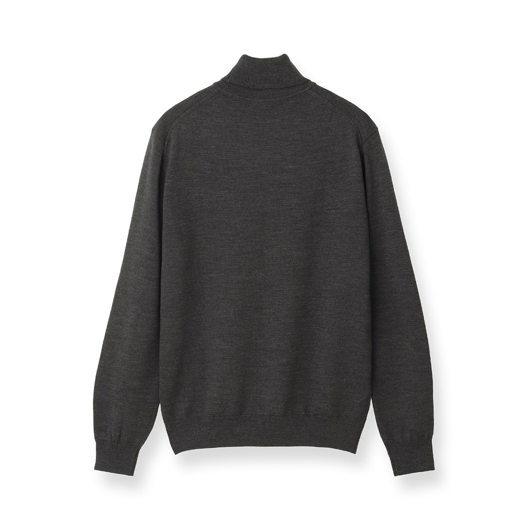 TECHWOOL🄬 Turtle Neck Knit Color: Charcoal