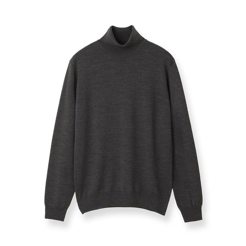 TECHWOOL🄬 Turtle Neck Knit Color: Charcoal