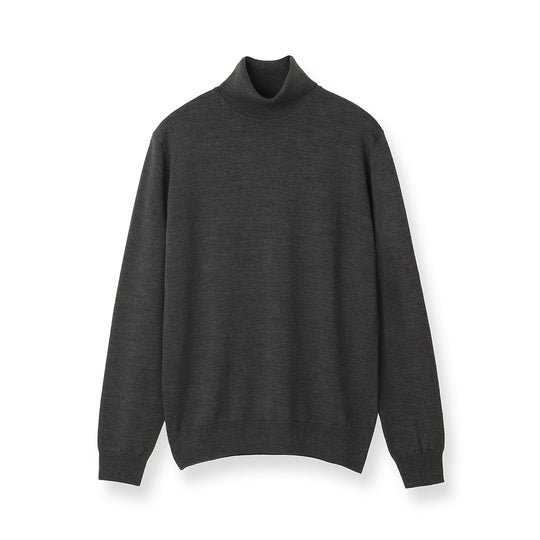 TECHWOOL🄬 Turtle Neck Knit Color: Charcoal