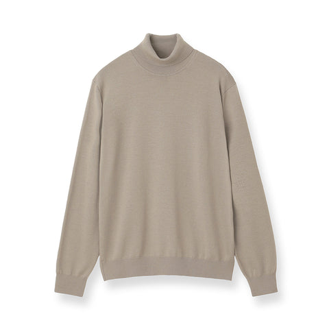 TECHWOOL🄬 Turtle Neck Knit Color: Greige