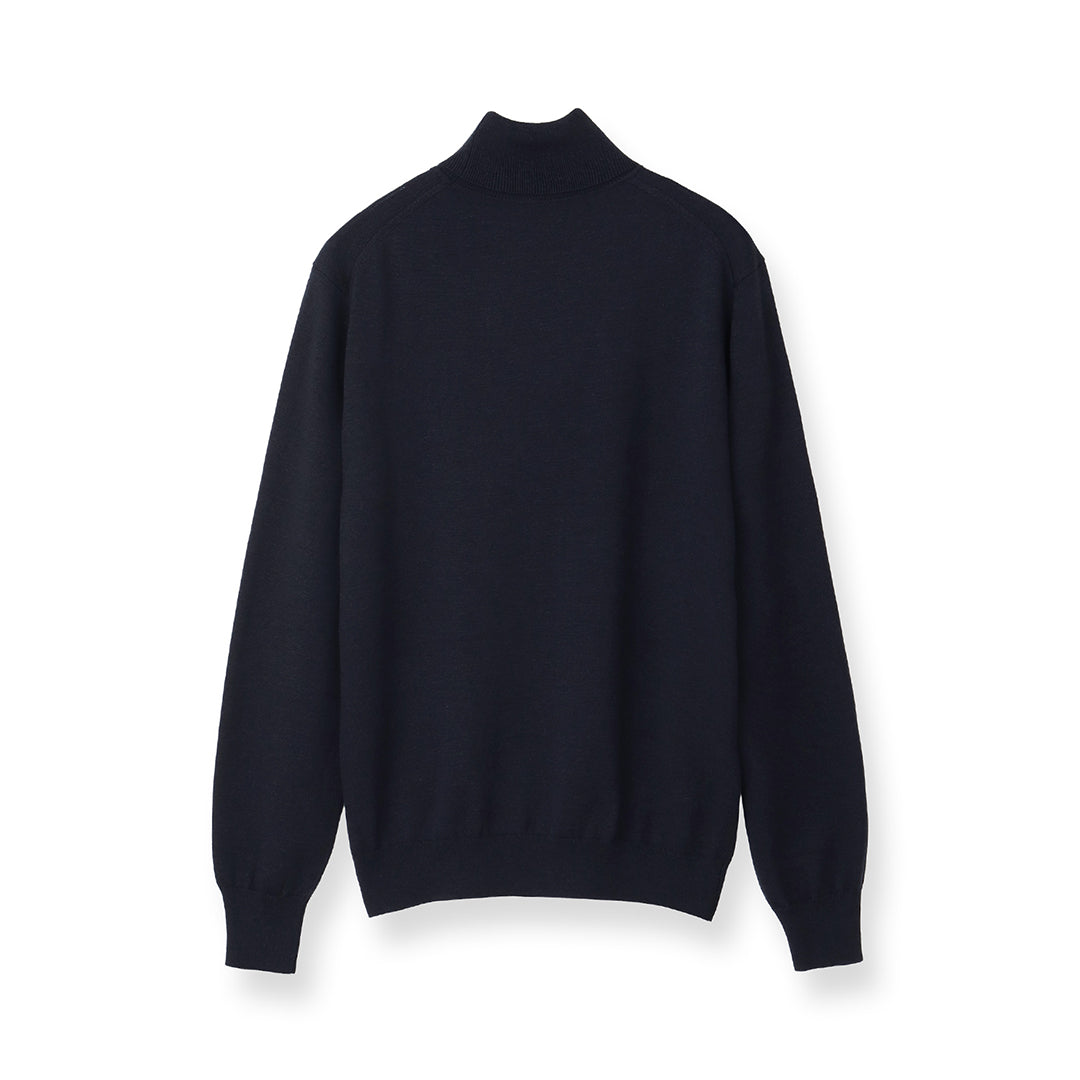 TECHWOOL🄬 Turtle Neck Knit Color: Navy