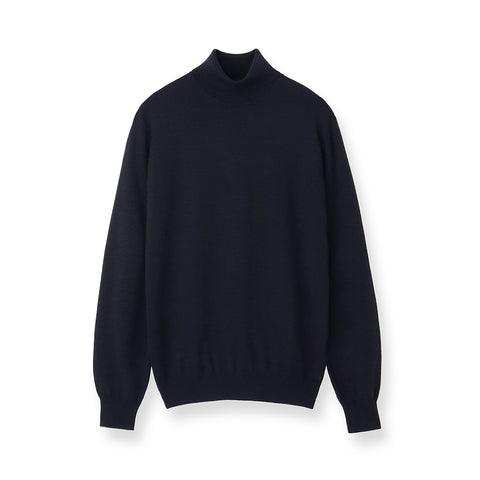 TECHWOOL🄬 Turtle Neck Knit Color: Navy
