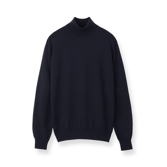 TECHWOOL🄬 Turtle Neck Knit Color: Navy