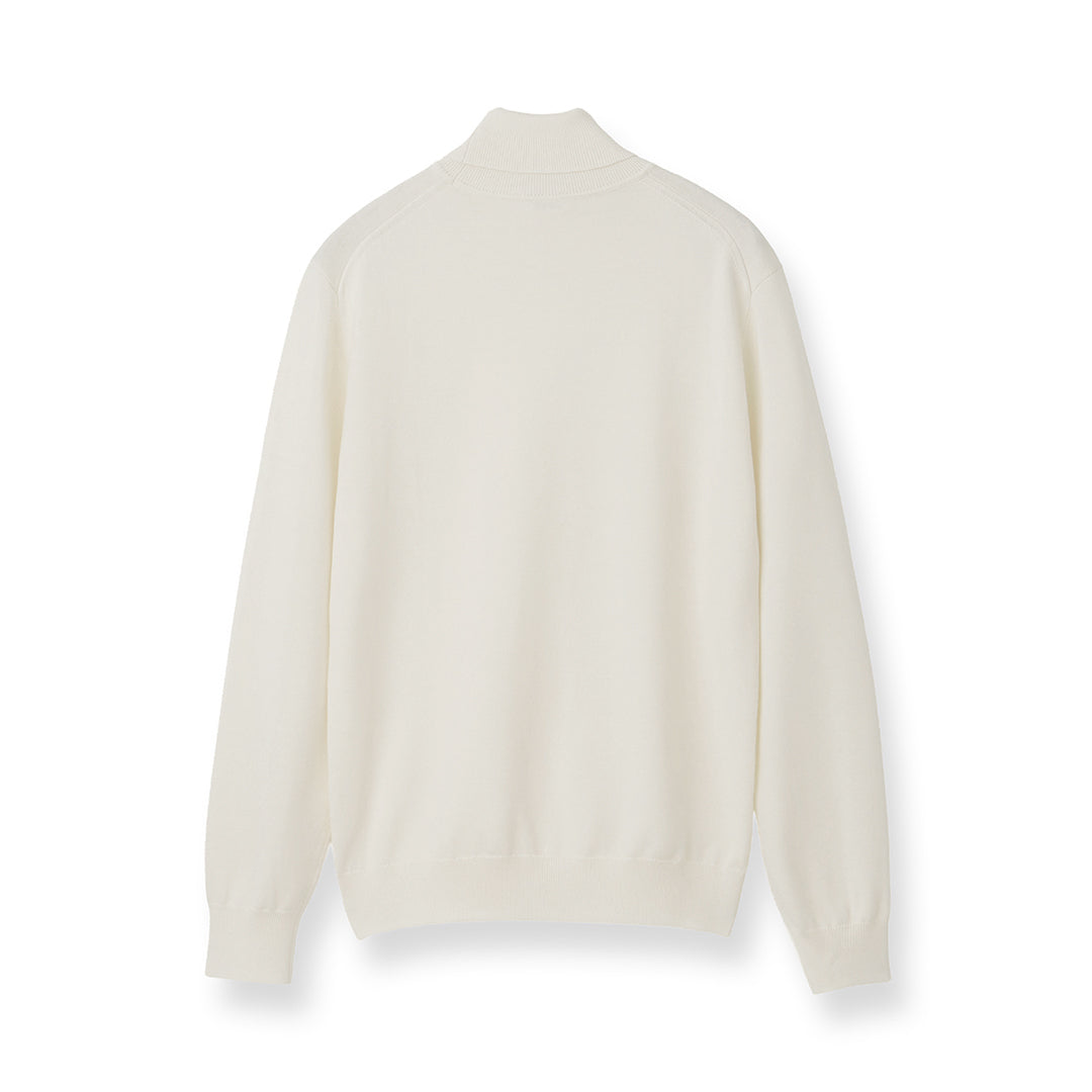 TECHWOOL🄬 Turtle Neck Knit Color: Off White