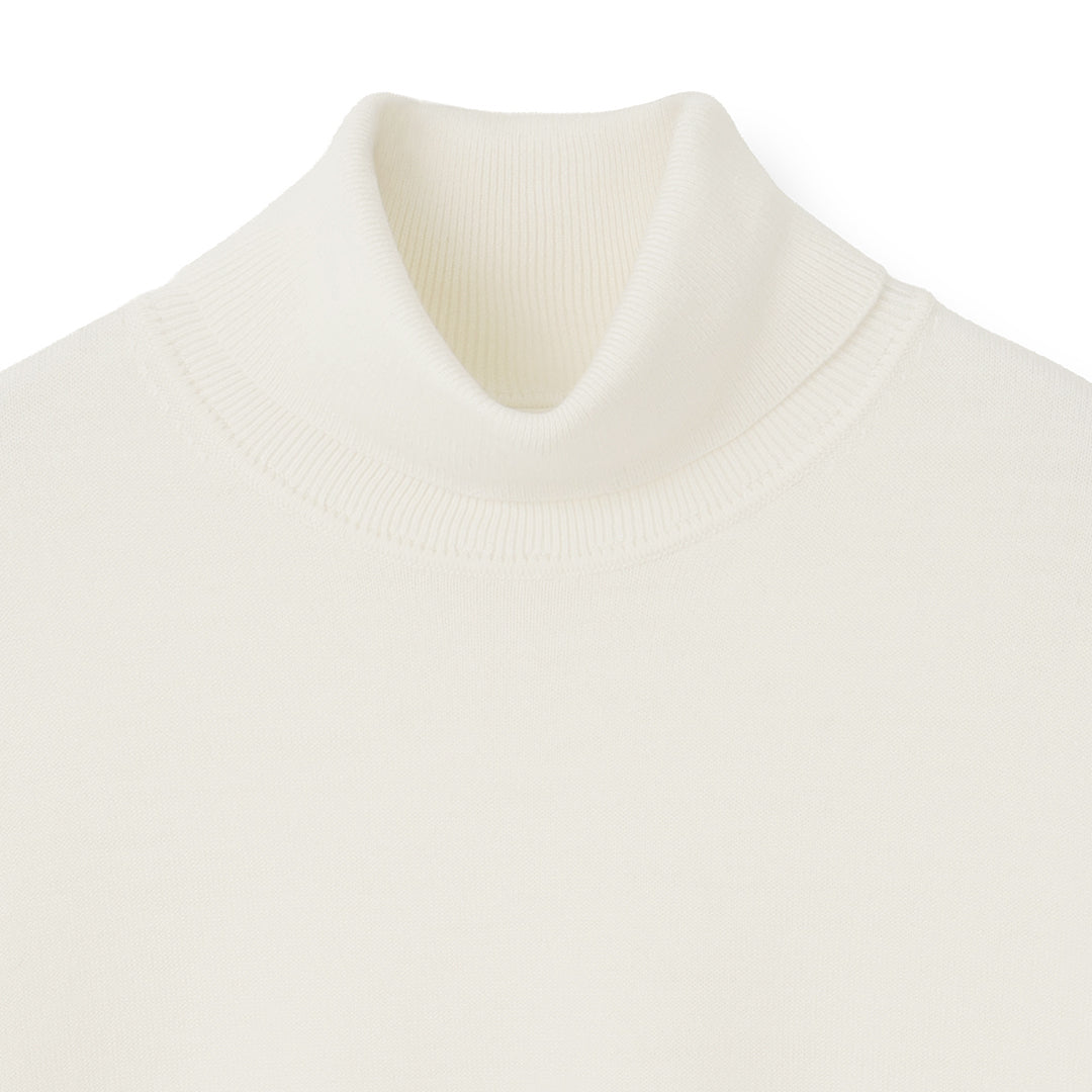 TECHWOOL🄬 Turtle Neck Knit Color: Off White