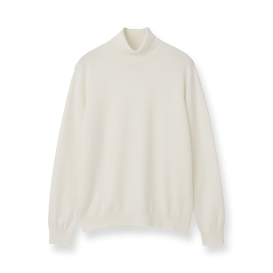 TECHWOOL🄬 Turtle Neck Knit Color: Off White