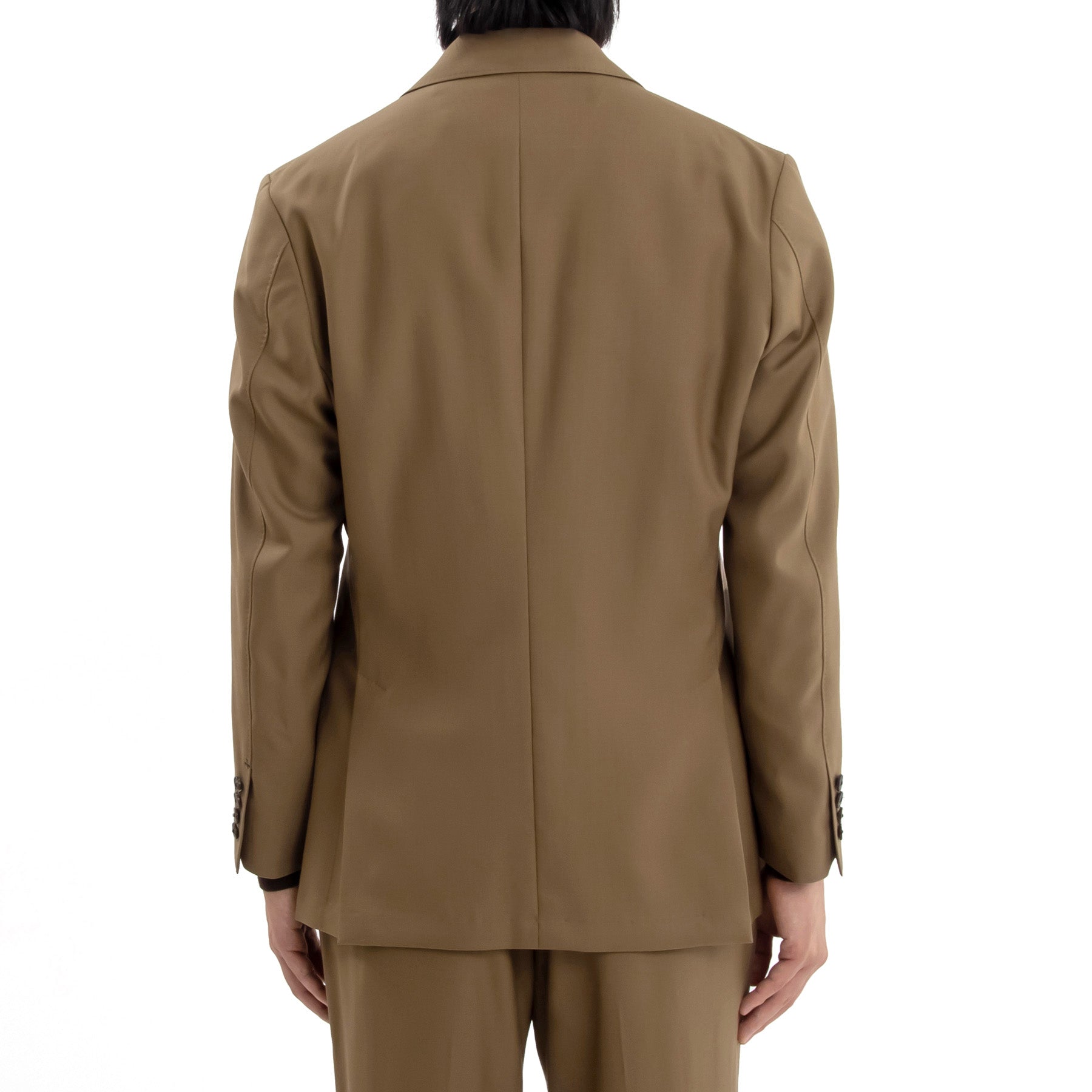 Twill Tailored Jacket Color: Camel
