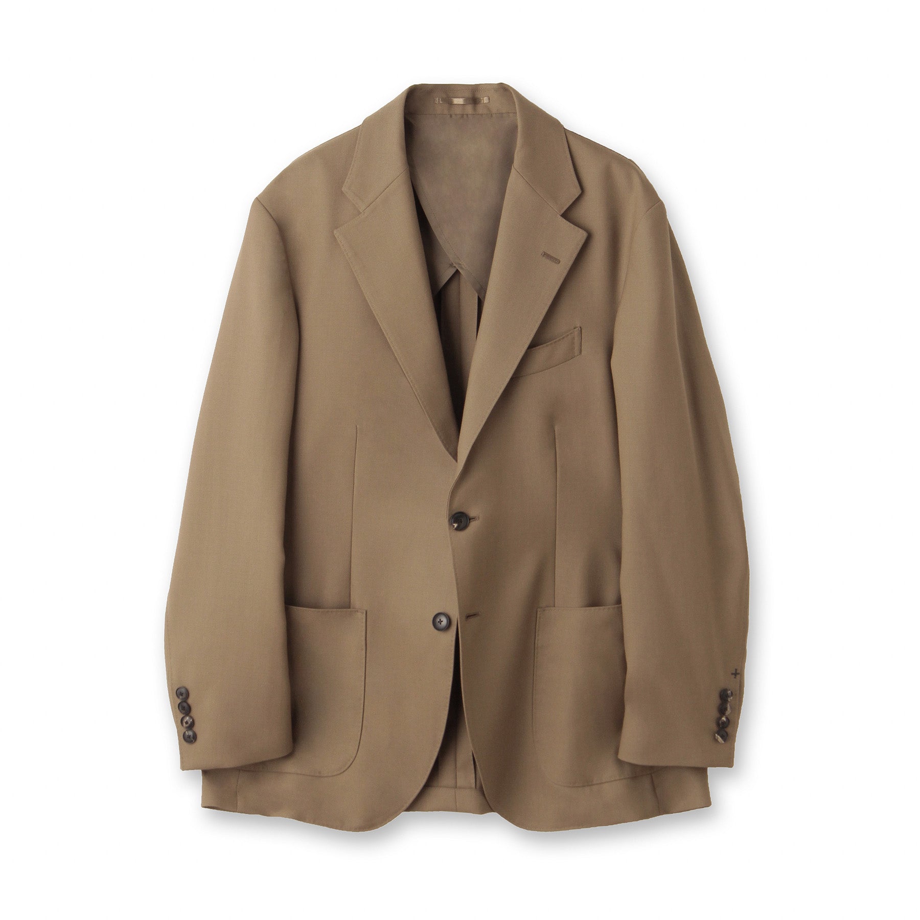 Twill Tailored Jacket Color: Camel