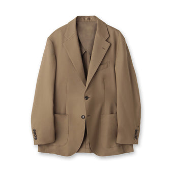 Twill Tailored Jacket Color: Camel