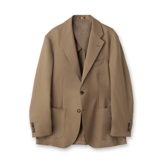 Twill Tailored Jacket Color: Camel