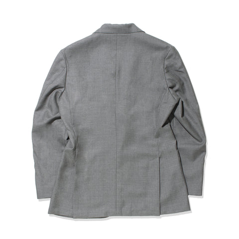 Twill Tailored Jacket Color: Light Gray