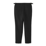 Twill Two Pleats Trousers Color: Black