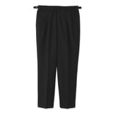 Twill Two Pleats Trousers Color: Black