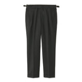 Twill Two Pleats Trousers Color: Charcoal