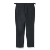 Twill Two Pleats Trousers Color: Navy