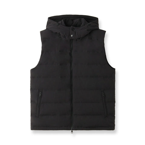 Tex Nylon Down Vest Color: Black