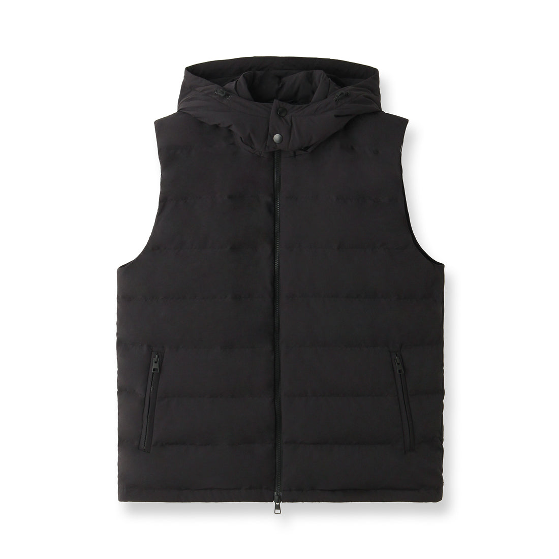 Tex Nylon Down Vest Color: Black