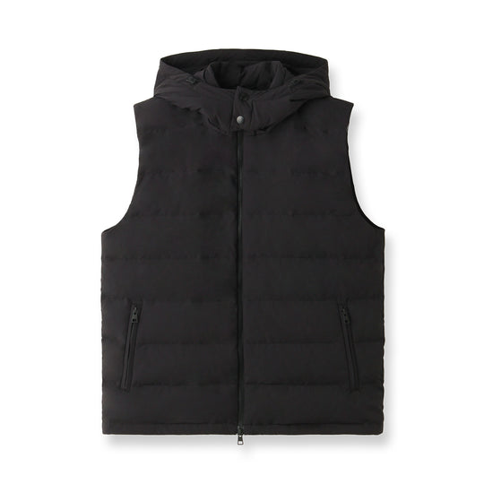 Tex Nylon Down Vest Color: Black