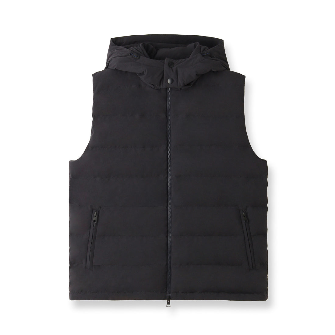 Tex Nylon Down Vest Color: Black – ＋CLOTHET ONLINE