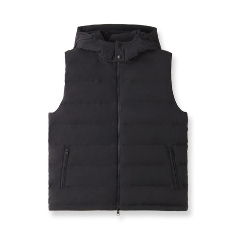 Tex Nylon Down Vest Color: Navy