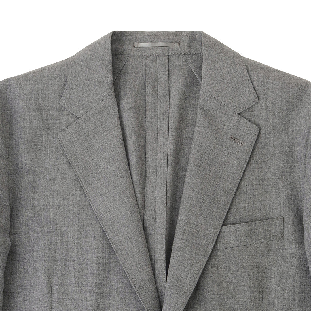 テックウール®トロピカル テーラードジャケット グレー | ＋CLOTHET ONLINE