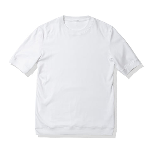 Ribbed Hem Tailored T-shirt Color: White