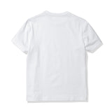 ハイブリッドコットンテーラードTシャツホワイトの背面を写した商品画像