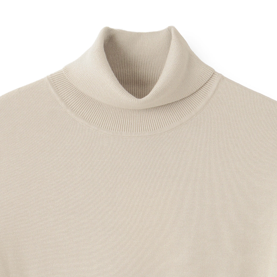 Turtleneck Knit Color: Pearl