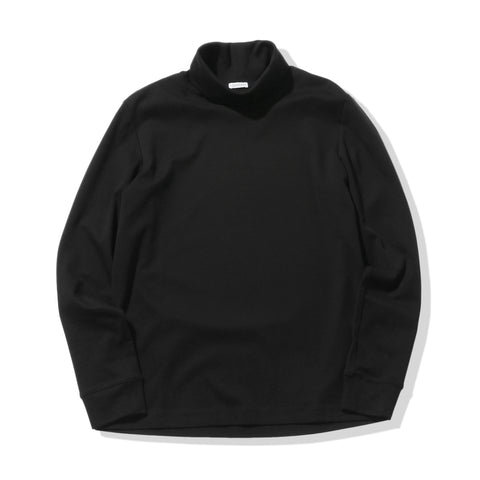 スビンプラチナムタートルネックロングスリーブTシャツブラックの商品画像