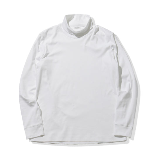 Tailored Turtleneck Long Sleeve T-shirt Color: White