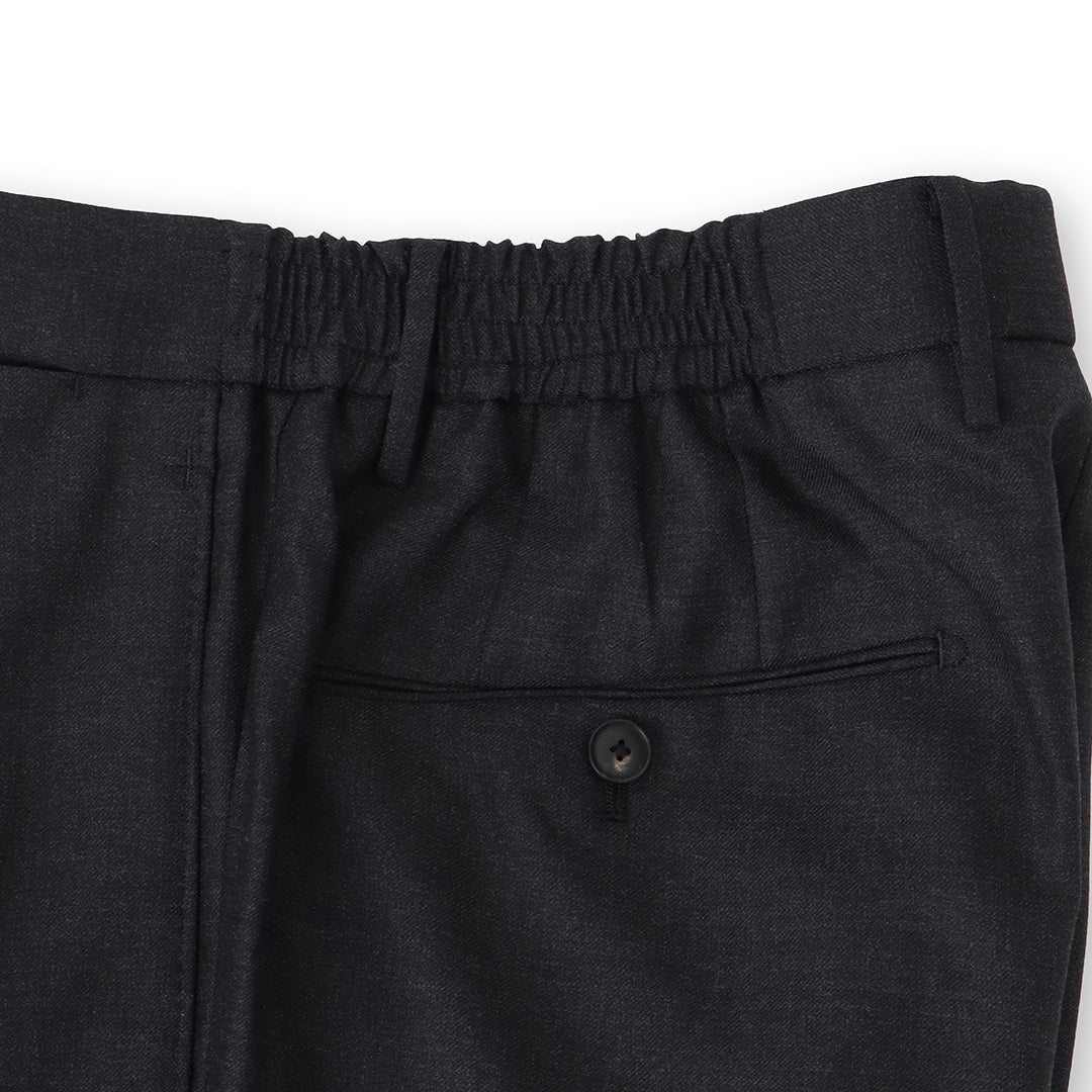 Twill Semi Wide Easy Trousers Color: Charcoal