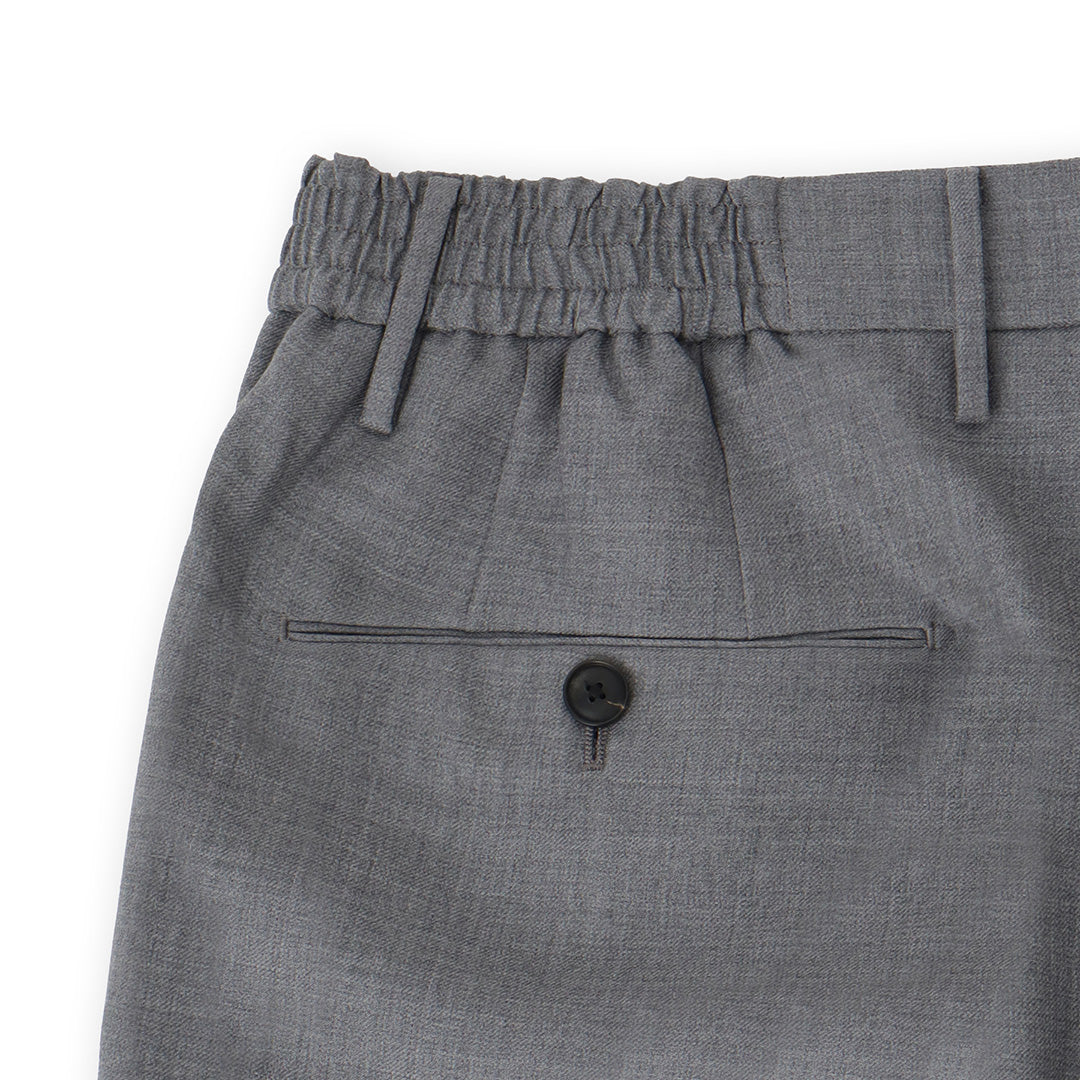Twill Semi Wide Easy Trousers Color: Light Gray