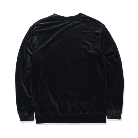 Velour Sweatshirt Color: Navy