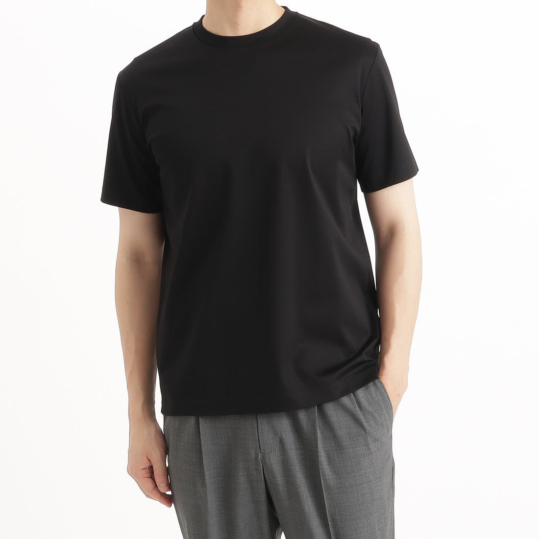 GIZA45ドレスTシャツ ブラック | ＋CLOTHET ONLINE