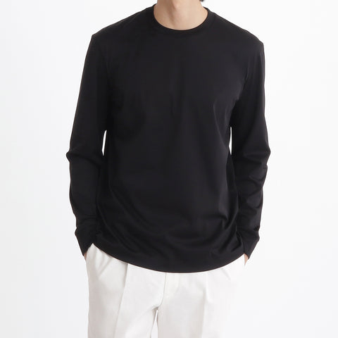 GIZA45 Long Sleeve Dress T-shirt Color: Black