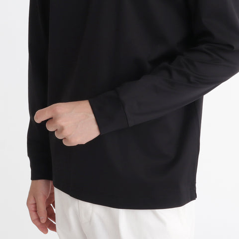 GIZA45 Long Sleeve Dress T-shirt Color: Black