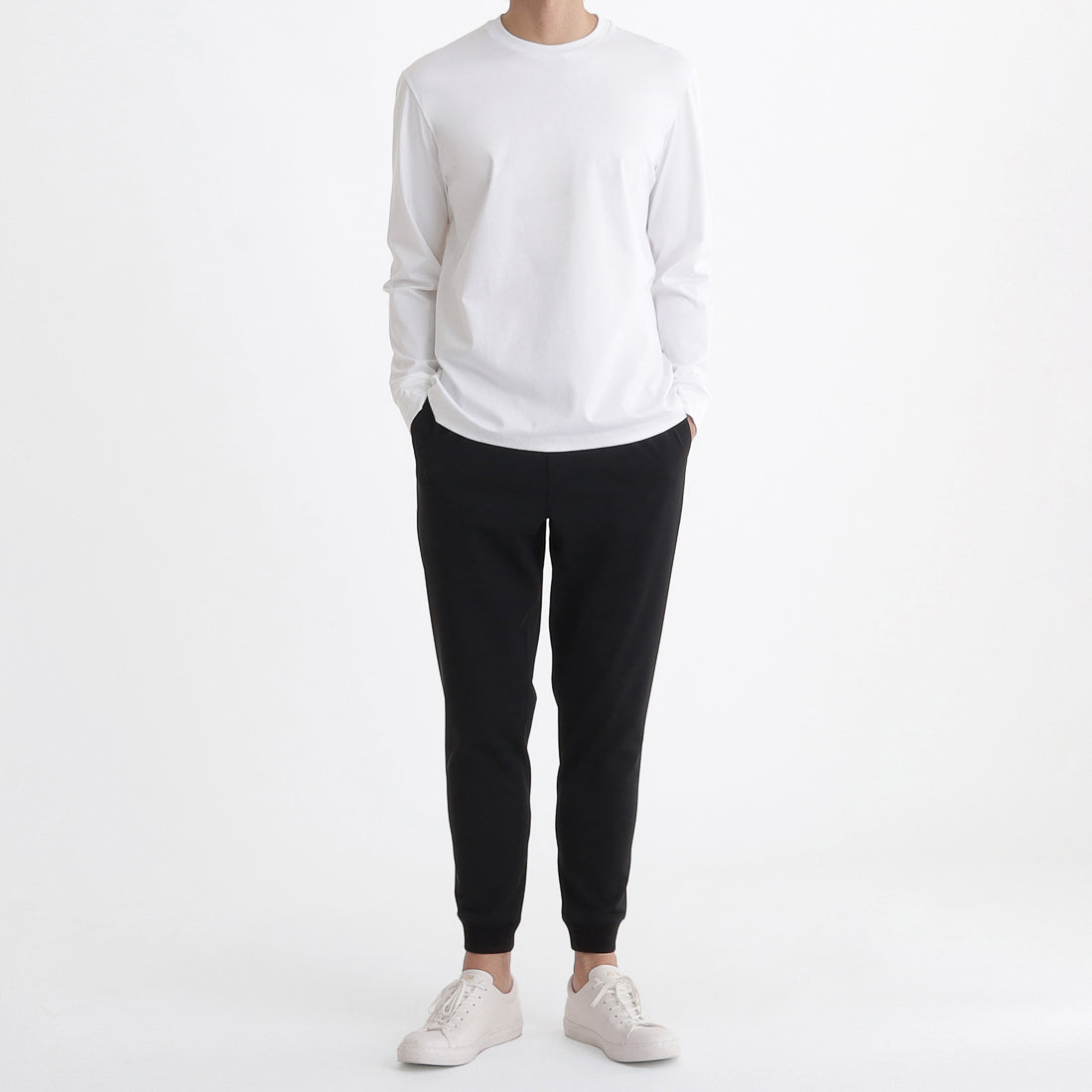 GIZA45 Long Sleeve Dress T-shirt Color: White