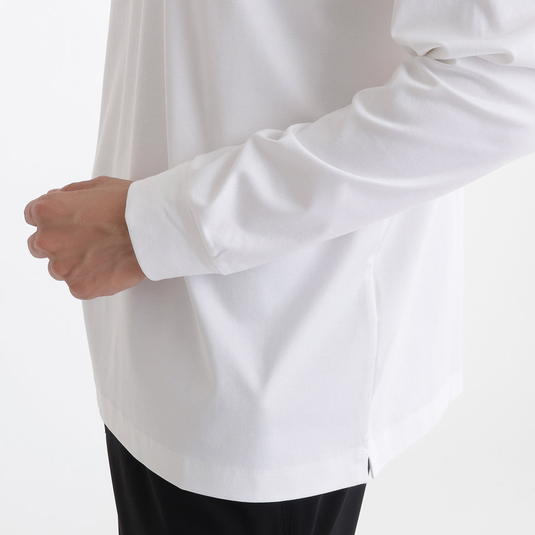 GIZA45ロングスリーブドレスTシャツ ホワイト | ＋CLOTHET ONLINE